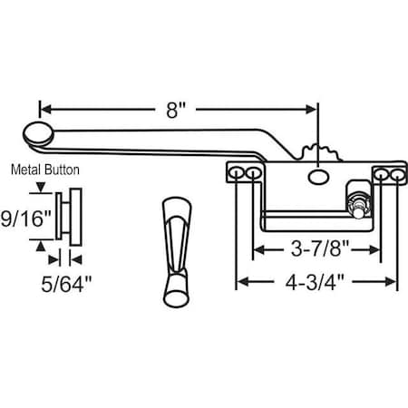 Strybuc Casement Operator Assembly 36-111